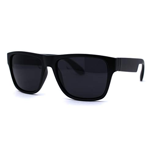SA106 Mens 90s Hipster Rectangle Horn Rim Dapper Plastic Sunglasses2