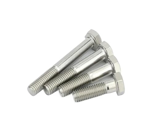 Boulon demi-filetage M6x60mm DIN931 extérieur hexa en acier inoxydable 316 A470