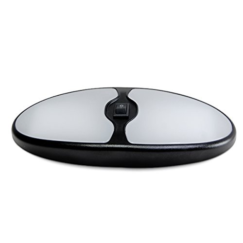 image for Dream Lighting 12V DC LED Black Double Dome Light for Vehicle Camper T
