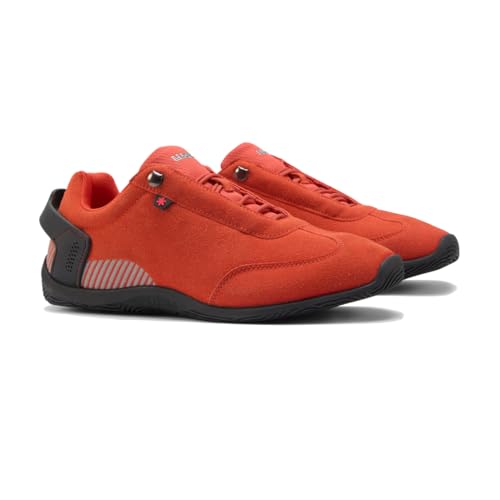 Image of LUDIC Motorsport Men's Sneaker | Premium Suede Low-Profile Driving Shoe | Racetrack Engraved Outsole