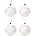 Northlight WY00687 Iridescent Glass Ball Christmas Ornament Set 4"