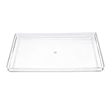 【MODERNE KLARE SICHT】 Das Design des Dekortabletts ist eine Kombination aus Praktikabilität und Ästhetik. Der schlanke Look hebt Ihre Artikel hervor und hält sie ordentlich. Der Waschtisch aus Acryl ist ein perfektes Geschenk für jemanden, der einen stilvollen Lebensstil in seinem Zuhause liebt.