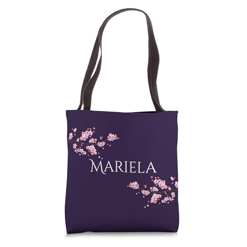 Mariela name with blossom branches Tote Bag miniatura 1