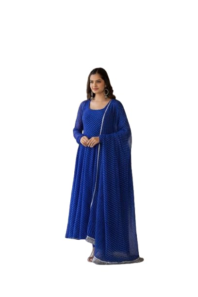 Image of Women's Georgette Anarkali Gown with Dupatta Set | Festive | Traditional | Wedding 190 Aarohi
