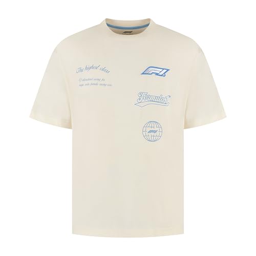 Formula 1 Heritage Graphic Tshirt Beige - Size: S