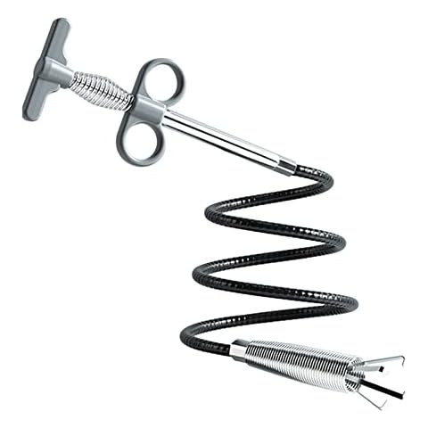 Jiakalamo Spring Pipe Dredging Sewer Dredging Tools Hair Clog Drain Hair Remover Tool,Drain Sewer Dredge Pipeline Hook,Drain Unblocker Drain Unblocker Tools Cover