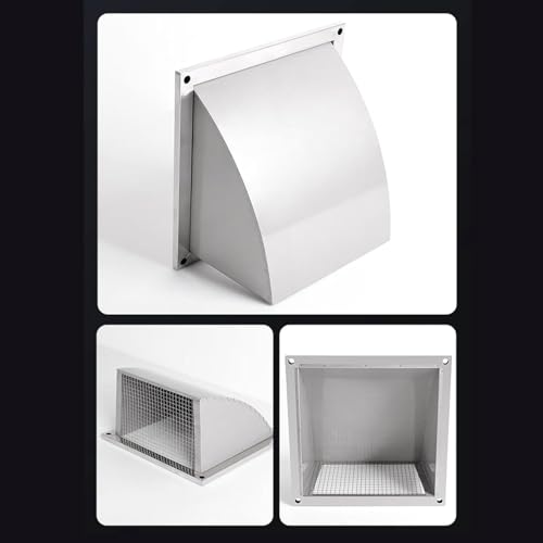 Grille d'aération carrée acier inoxydable 10 pouces durable - 5