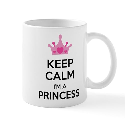 Image of CafePress Keep Calm I'm A Princess Mug 11 oz (325 ml) Ceramic Coffee Mug