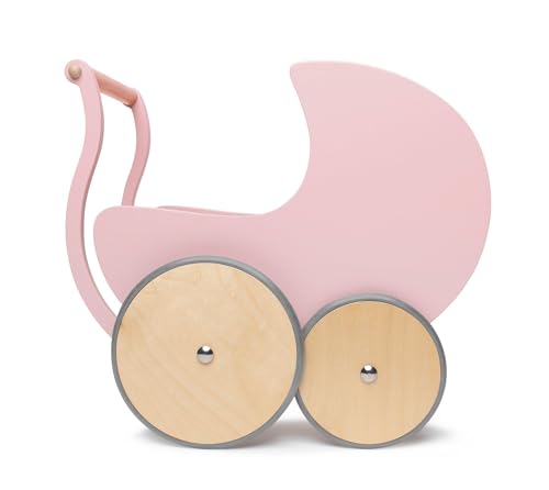 Image of Kinderfeets Pram Walker - Toy Stroller for for Babies, Kids, and Toddlers | Sustainable and Eco-Friendly | 2-in-1 Walker and Stroller Design