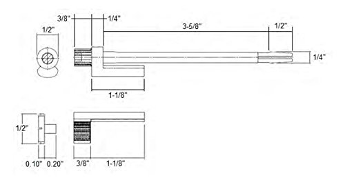 Nuk3Y Door Saver 2 Ii Hinge Pin Stop Fits All 3" To 4-1/2" Residential Hinges (Chrome) #TOP1