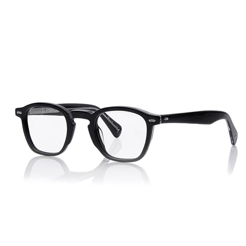 Image of Shisen Fox Niko 2.0 Square Acetate Spectacles Frames for Men & Women with Demo Lenses | Classic Full Rim Eye Frames for Men & Women | Stylish & Durable Specs Frame for Man & Woman