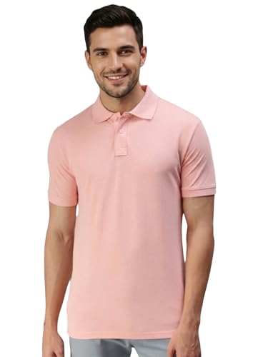 Image of Lux Cozi Men's Cotton Solid Polo Tshirt | Collar Tshirts | Half Sleeves | Stylish & Premium All Day Wear | Pack of 1