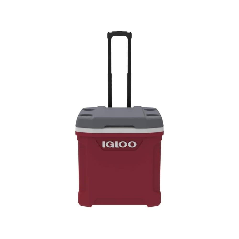 Igloo Latitude 30 Roller Nevera Pasiva con Ruedas, Rojo