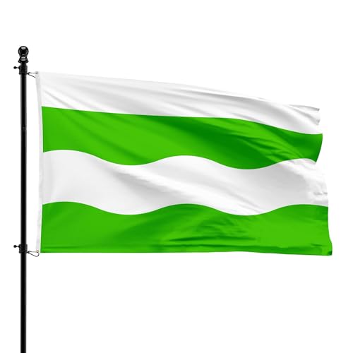 Drapeau Lievegem municipal 90 x 150 cm pour mât extérieur - 2