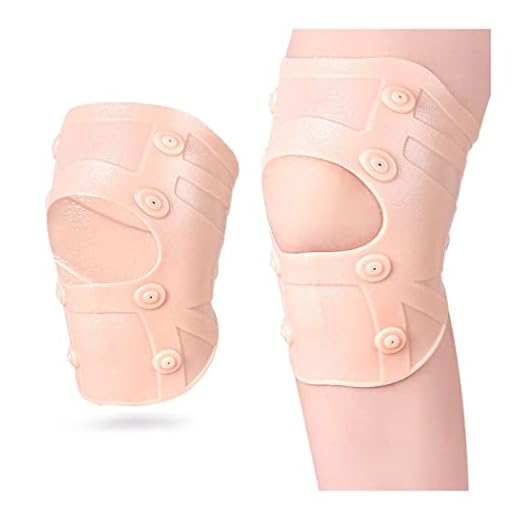 Knee Brace, 1 PC Thin Silicone Knee Compression Sleeve Support Brace, Waterproof Magnetic Massage Knee Pad Protector, Relief Knee Pain for Running Meniscus Tear Arthritis Ligament Injury Recovery (L)