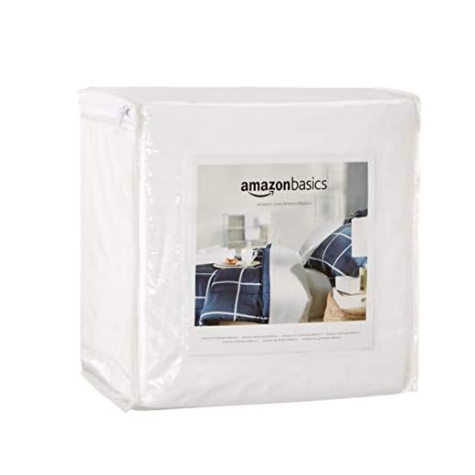 AmazonBasics Fully-Encased Waterproof Mattress Cover Protector, Queen, Standard 12 to 18-Inch Depth