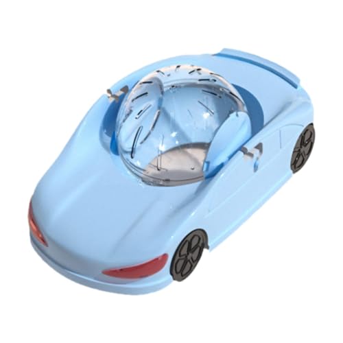 Sdlnklm ハムスター用エクササイズホイールと透明ボールのペットおもちゃ, 青