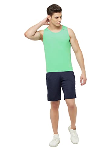 Image of TRUEREVO Men's Light Weight Dryfit Sports Tank Top Vest with Reflective Details for Running, Gym & Training