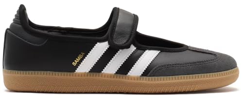 adidas Samba Jane Womens Sneaker (Black White Gum, 6)