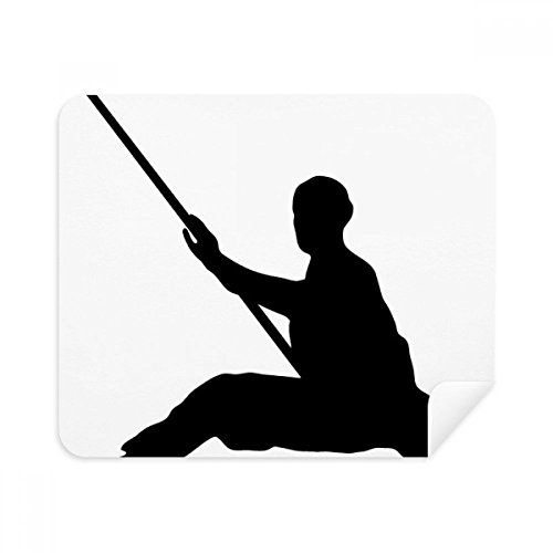 Shaolin Stick Chinese Monk Soldier Culture Cleaning Cloth Screen Cleaner 2pcs Suede Fabric