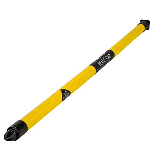 CanDo Slim WaTE Bar 2lb Yellow Total Body Workout Weighted Exercise Bar for Strength Training Toning and Physical Therapy
