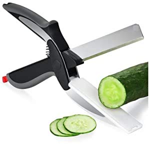 New Town Style Smart Cutter – 2 in 1 Kitchen Knife with Chopping Board Inbuilt