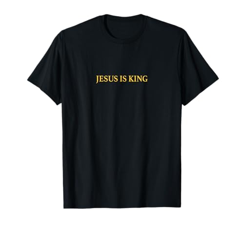 Jesus Is King Shirt Faith Christian t-shirt, Preto, S