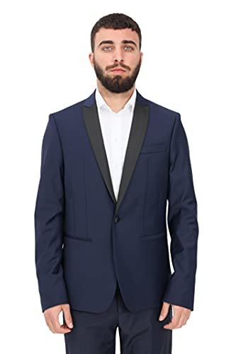Blazer Homme Marine Patrizia Pepe veste ajustée pour silhouette impeccable 52