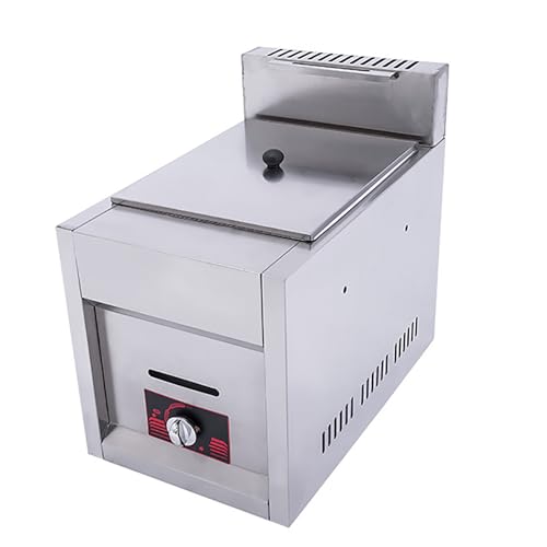 Edelstahl-Fritteuse, kommerzielle LPG-Gas-Fritteuse, Arbeitsplatten-Fritteuse aus Edelstahl, Arbeitsplatten-Gas-Fritteuse for den privaten und gewerblichen Gebrauch mit Korb, for Pommes Frites – Bild 4