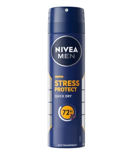NIVEA Desodorante en spray 'Stress Protect' para hombre, 48 h, antitranspirantes, 6 unidades (6 x 150 ml)