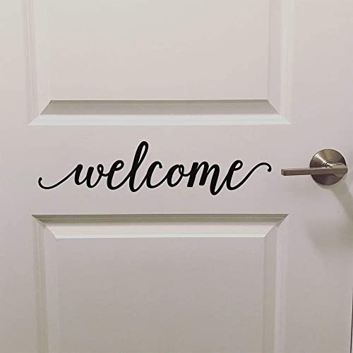 Welcome Front Door Decal Vinyl Letters Sticker For Entryway Decor #TOP2