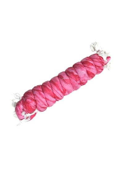 Image of Pink Twisted Silk Dupatta for Women | Stylish Ethnic Wrap Scarf