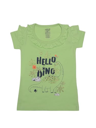 Image of Dollar Champion Cotton Regular Fit T-Shirts for Girls -Actual Color May Vary