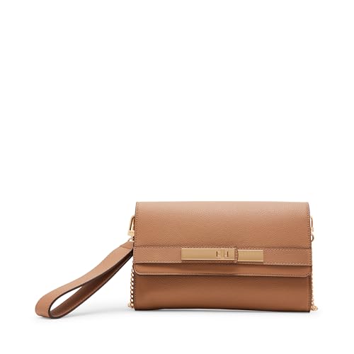 Anne Klein Womens 3 in 1 Chain With Wristlet Strap Belted Wallet