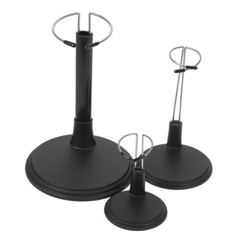 HOOTNEE Dollhouse Accessories Expandable Wire Stand Doll Rack Action Figure Display Indoor Dolls Support