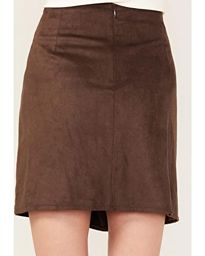Ariat Women's Monument Valley Faux Suede Fringe Skirt Brown 104