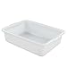 Fosly Blanca Barreño Plastico Rectangular Grande, Barreño para la Ropa, Paquete de 4