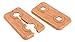 Produktbild Sanitop-Wingenroth Doppel-Klapprosette für Heizungsrohre | 12 mm oder Typ 1/8 '' | 2er-Set | Rosette | Abdeckung für Heizungsrohre | Eiche | 19456 3