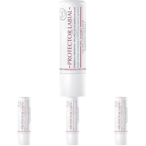 Eucerin pH5 Protector labial (4,8 g), bálsamo labial reparador con FPS 20 con Manteca de Karité, Aceite de Jojoba, Dexpantenol y Vitamina E, para labios secos, ásperos y agrietados (Paquete de 4)