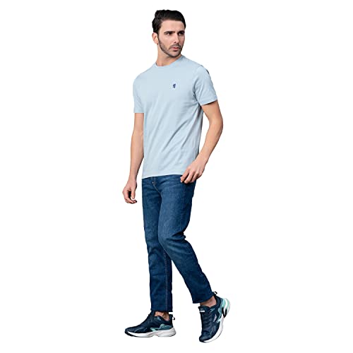 Image of Red Tape Solid Navy Round Neck T-Shirt for Men | Premium Comfort | Versatile Everyday Essential