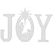 Teak Isle Christmas Joy Nativity Yard Sign. Weatherproof Outdoor Christmas Decor. Made in USA, Durable Materials, Simple Assembly, Compact Storage. White. Solid Plastic