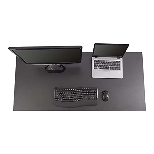 Stand Up Desk Store Crank Adjustable Height Rolling Standing Desk (Black Frame/Matte Black, 56" Wide) #TOP3