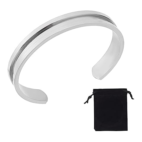 UNICRAFTALE Grooved Open Cuff Bracelet Cover