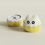 Silikon Snack Becher Baby, Snackbox Kinder Auslaufsicher, Aufbewahrung Snackbox für Unterwegs. für Gefrierschrank, Mikrowelle und Spülmaschine (Gelb)