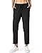 G Gradual Women's Pants with Deep Pockets 7/8 Stretch Sweatpants for Women Athletic, Golf, Lounge, Work (Black, Medium)