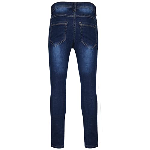 Kids Boys Skinny Ripped High Waisted Jeans for Teens Casual Classic Cotton Jeans2