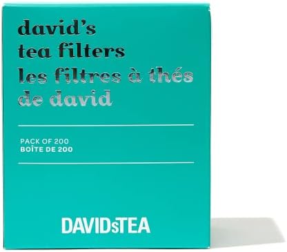 DAVIDsTEA - Bolsas de té con cordón para té de hojas sueltas OXO-biodegradables paquete de 200