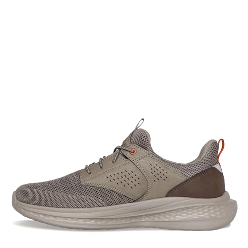 Skechers Slade - Breyer Knitted Bungee Sneaker,Taupe,13 Medium