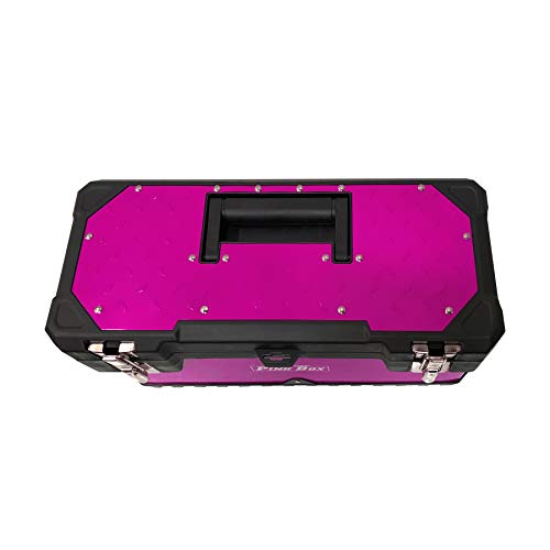The Original Pink Box 20-Inch Portable Steel Toolbox With Removeable Tray