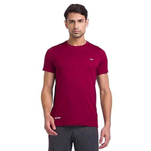 Image of berge' Men's Jacquard Polyester Dry Fit Textured Western Shirts & Tshirts for Men, Quick Drying & Breathable Fabric, Gym Wear Tees & Workout Tops|Half Sleeve T-Shirt|Running Tshirts for Men